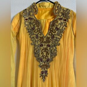 3 piece Net anarkali suit